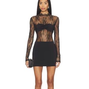 REVOLVE Kelliann Mini Dress in Black